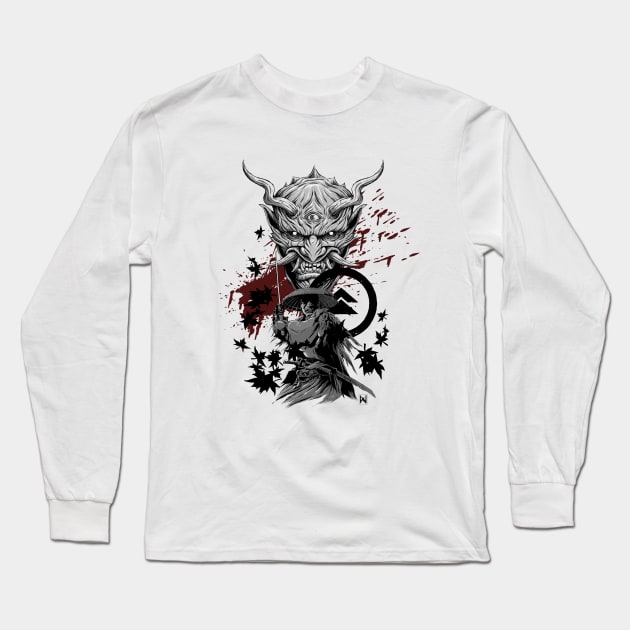 The Ghost Long Sleeve T-Shirt by Dmon28